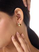 Liana Crossover Small Hoop Earrings