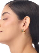 Liana Crossover Small Hoop Earrings