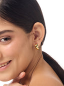 Liana Crossover Small Hoop Earrings