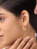 Axis Medium Hoop Earrings