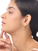 Axis Medium Hoop Earrings