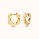 Rivé Small Hoop Earrings (Gold)