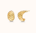Orla Swirl Large Hoop Earrings