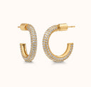 Dew Medium Hoop Earrings